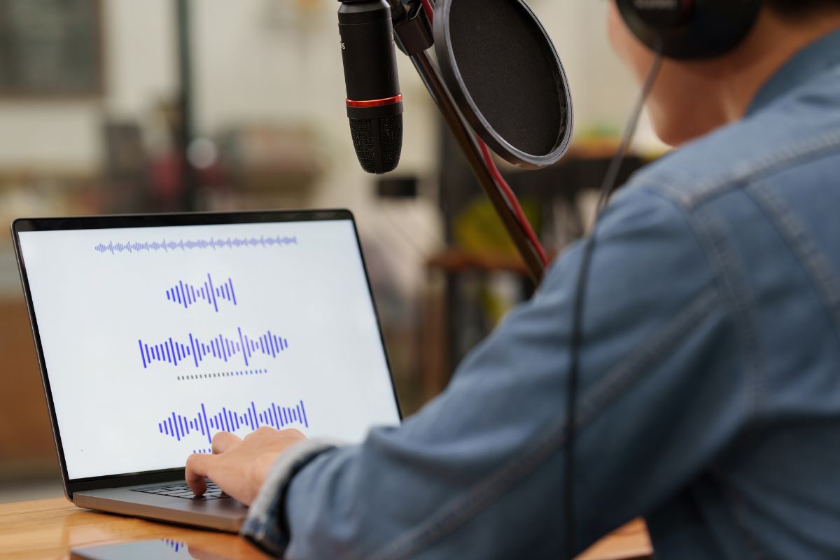 The picture shows a man selling niche sound effects.