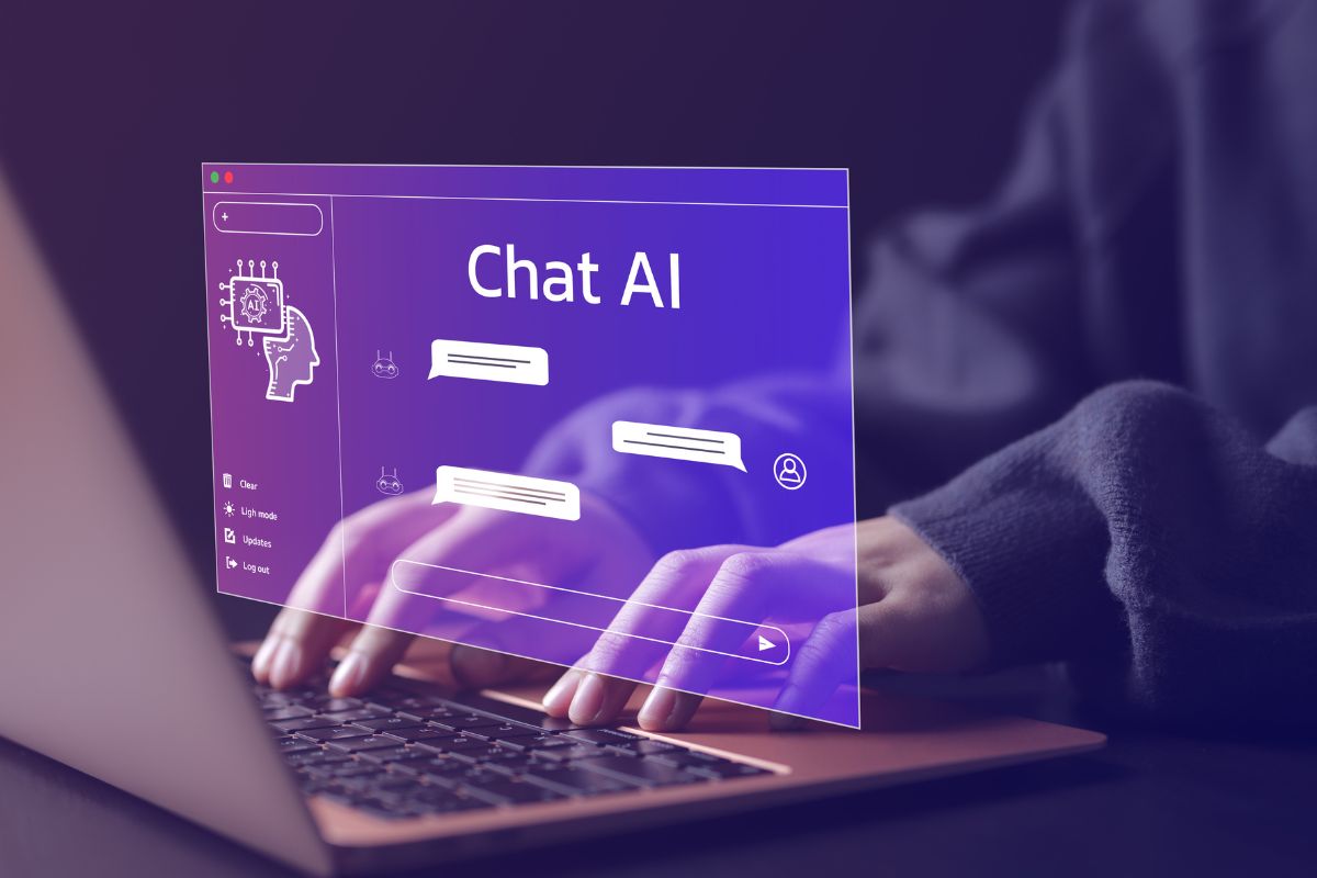 The picture shows a man using a custom GPT Bot Creation.