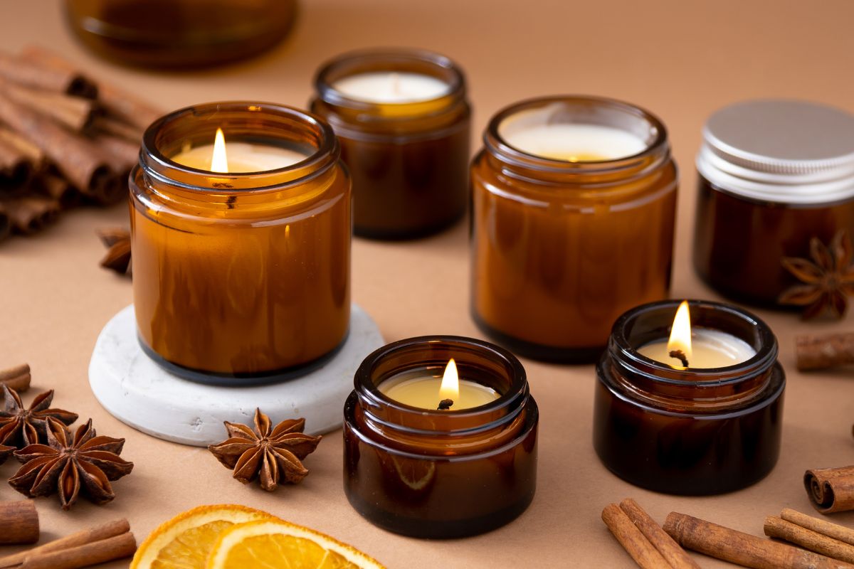 The image of scented candles.