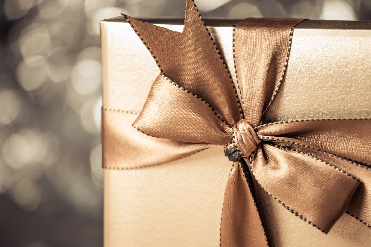 The photo shows an expensive gift.