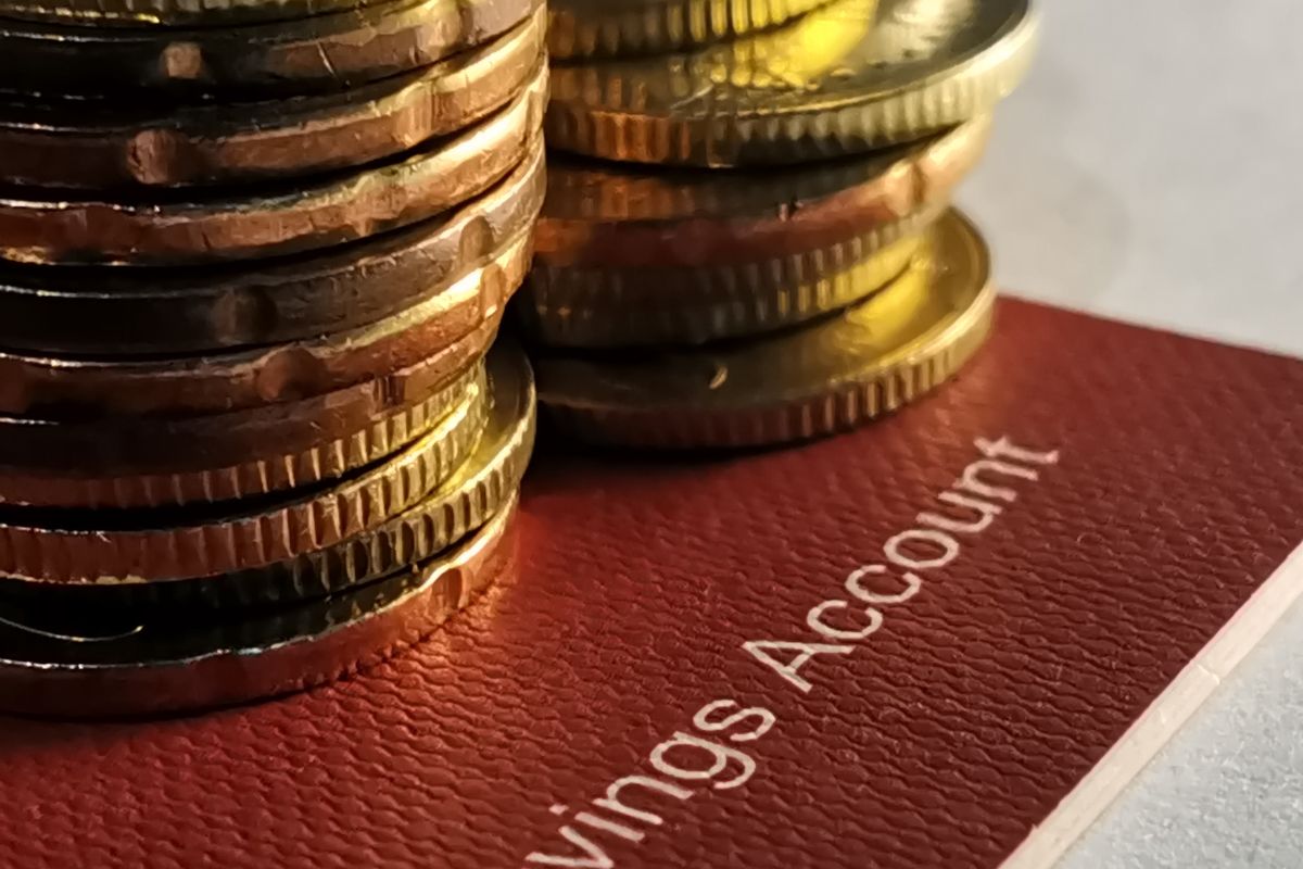 The image is about a savings account.