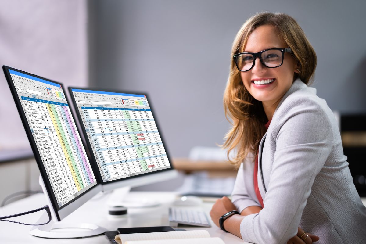 The image shows a data scientist.