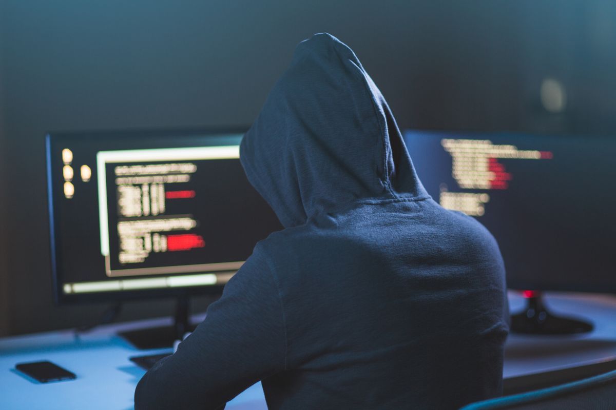 The picture shows an ethical hacker.