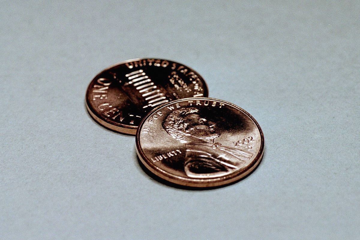 The image is about two cents.