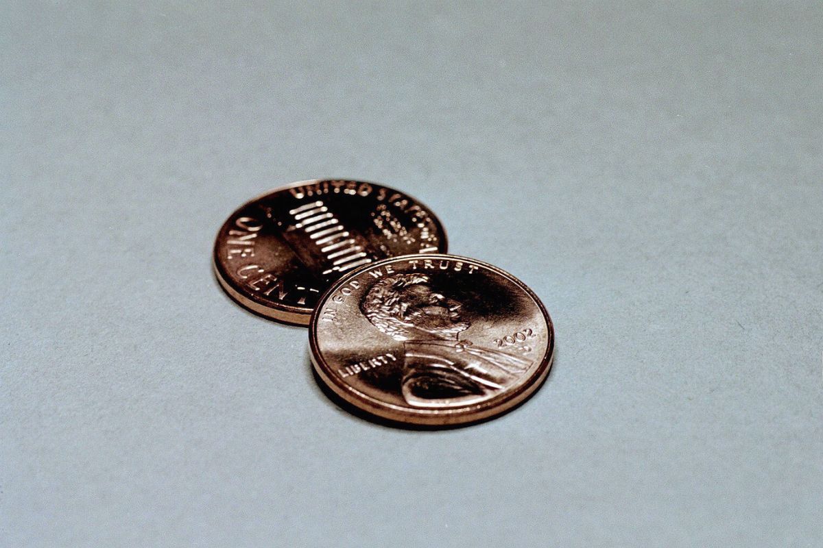 The photo tells about coins on the floor referring to my two cents by thinking ahead can help make it a great stage of life.