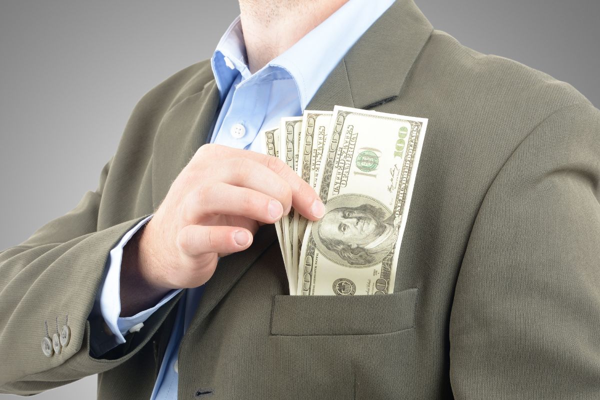 The photo shows an independently wealthy man. 