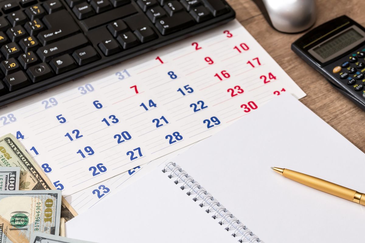 The image is about a no-spend month with dollar bills.