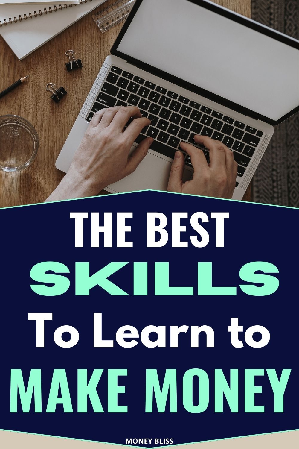 Person learning new skills to make money and boost income.