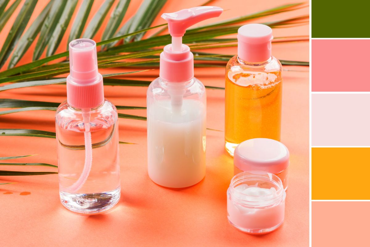 A picture of unlabeled products. 