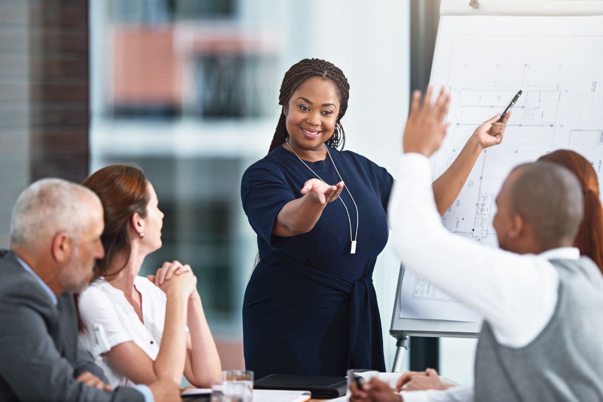 A picture of a presentation.