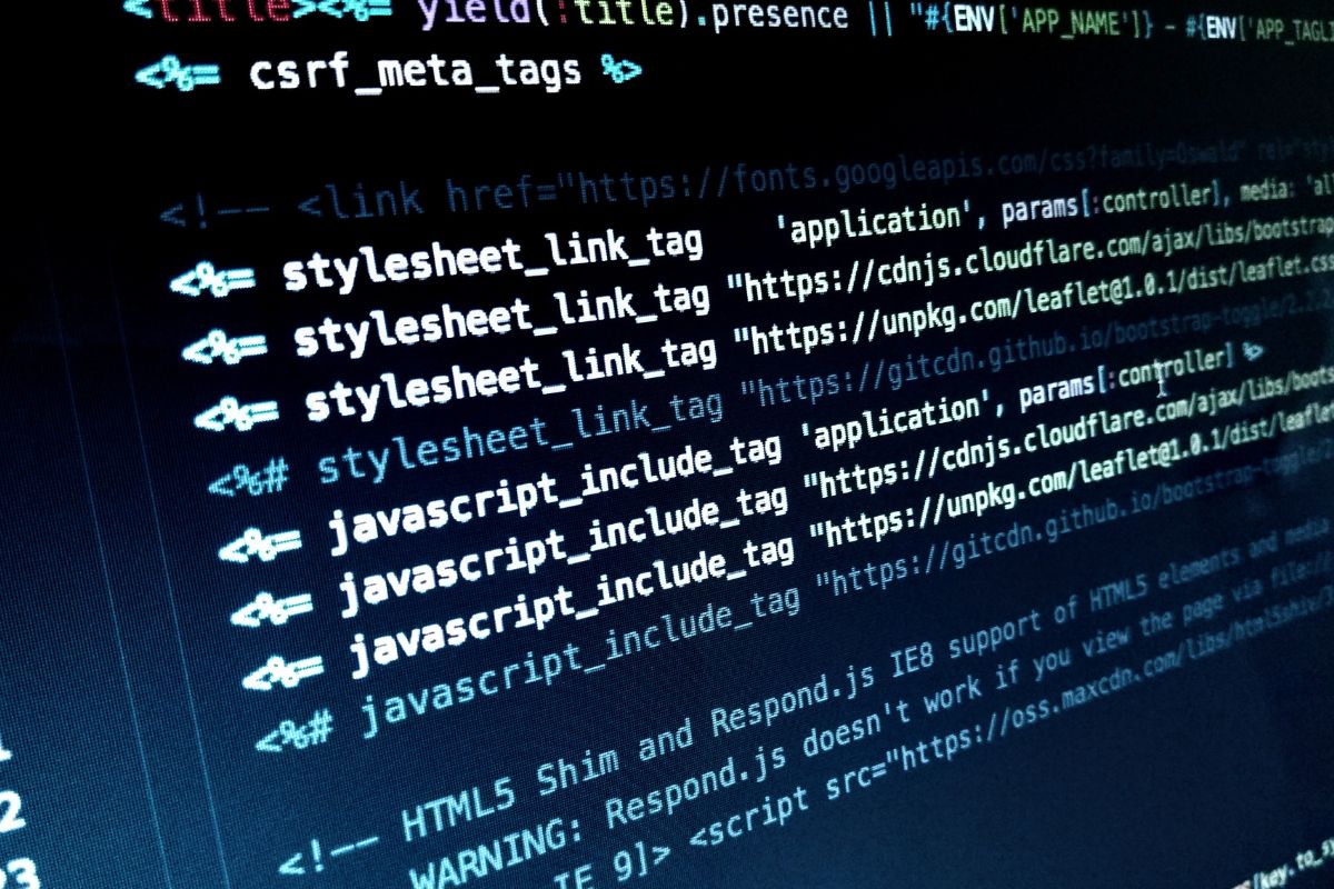 A picture of a string of codes.