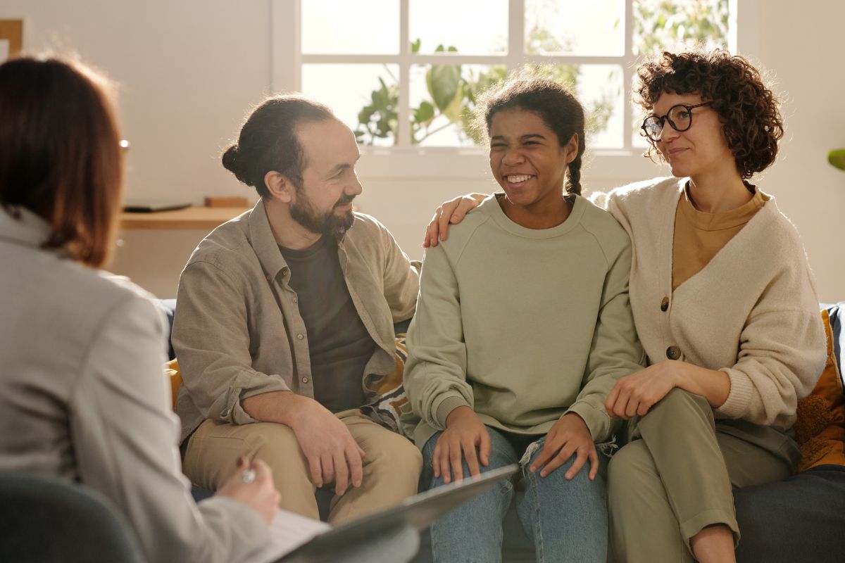 A picture of a family counseling.