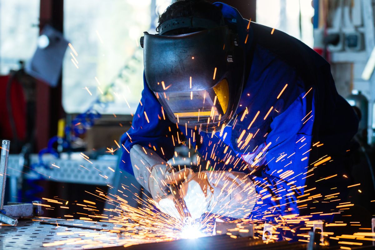 A picture of a welder.