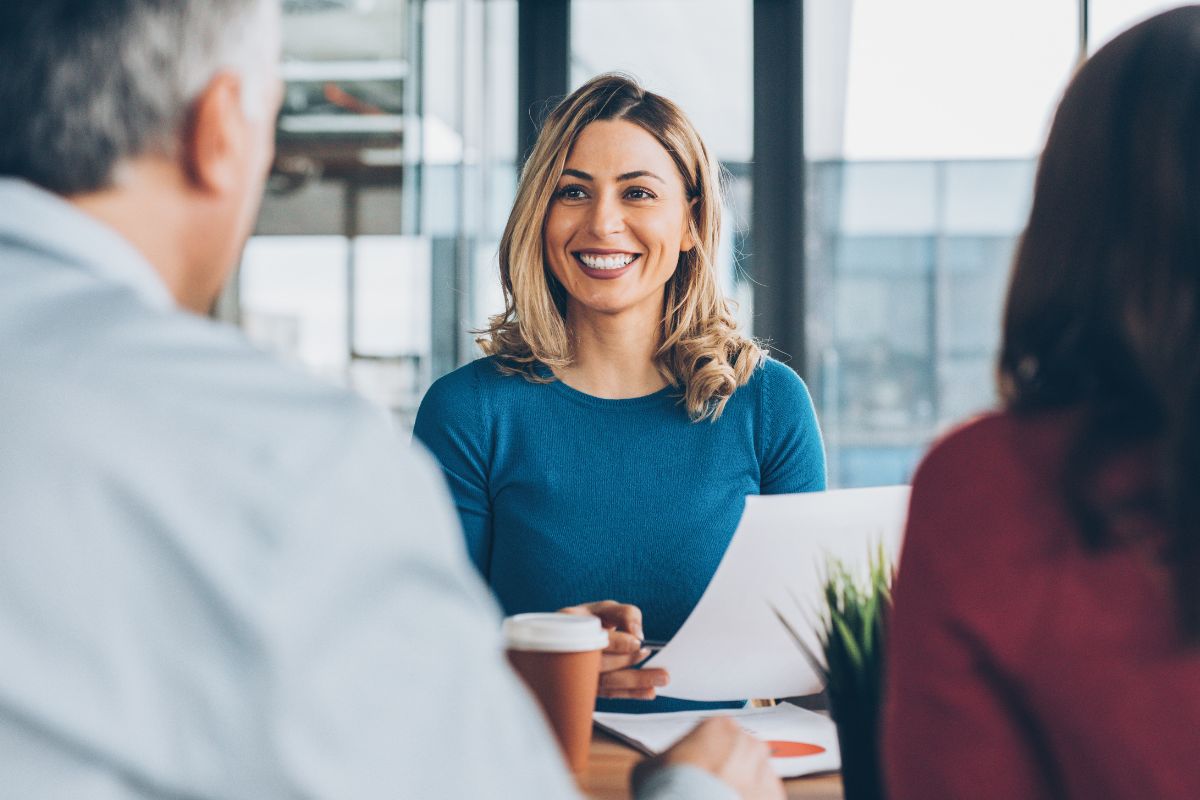 A picture of an insurance agent.