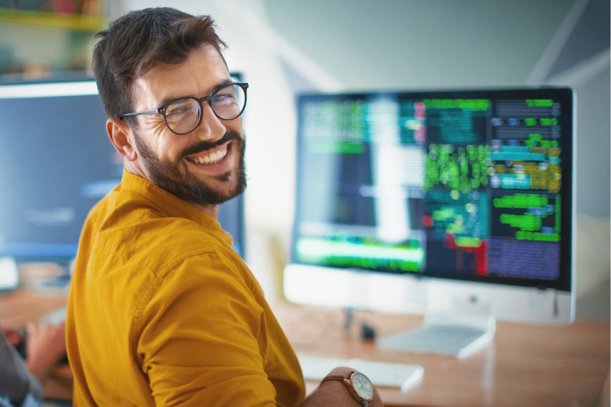 A picture of a Web Developer.