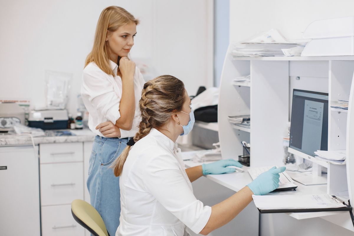 A picture of a Medical Coder.