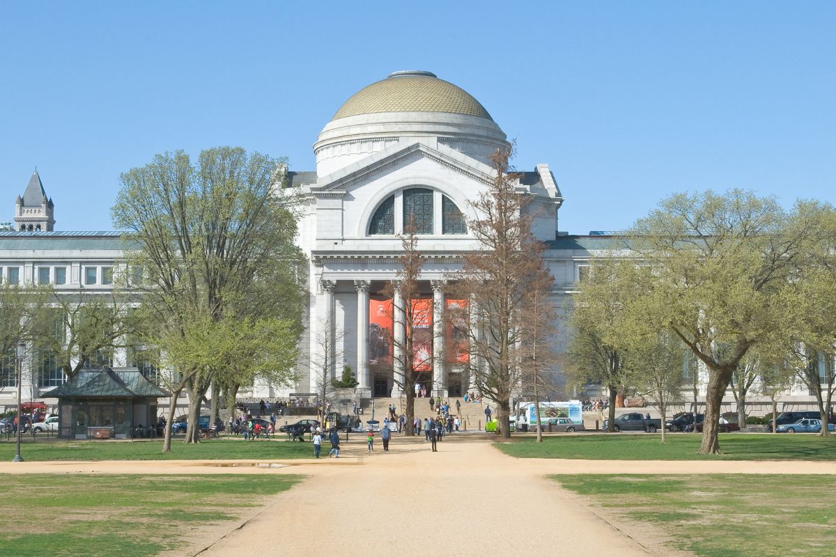 A picture of a section of the Smithsonian.