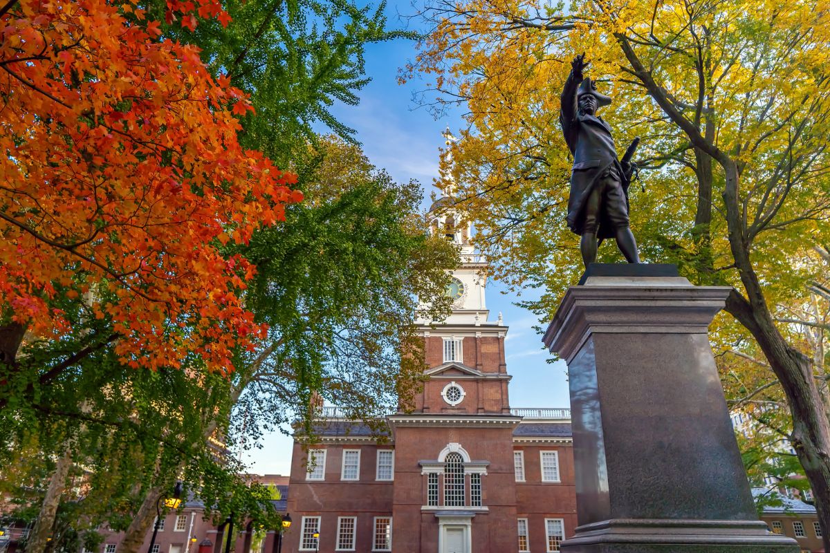 Independence Hall in Philadelphia.