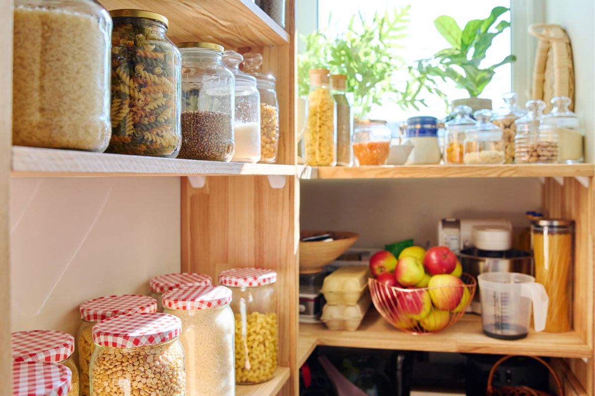 The image is about a pantry.