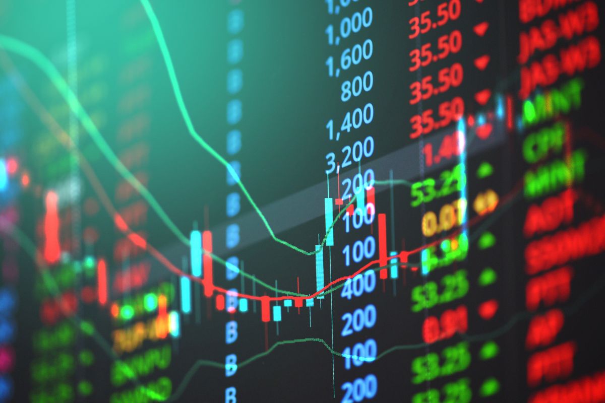 A picture of the stock market.