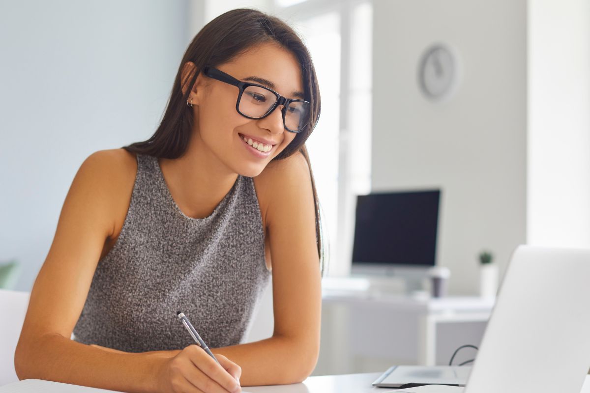 A picture of someone smiling.