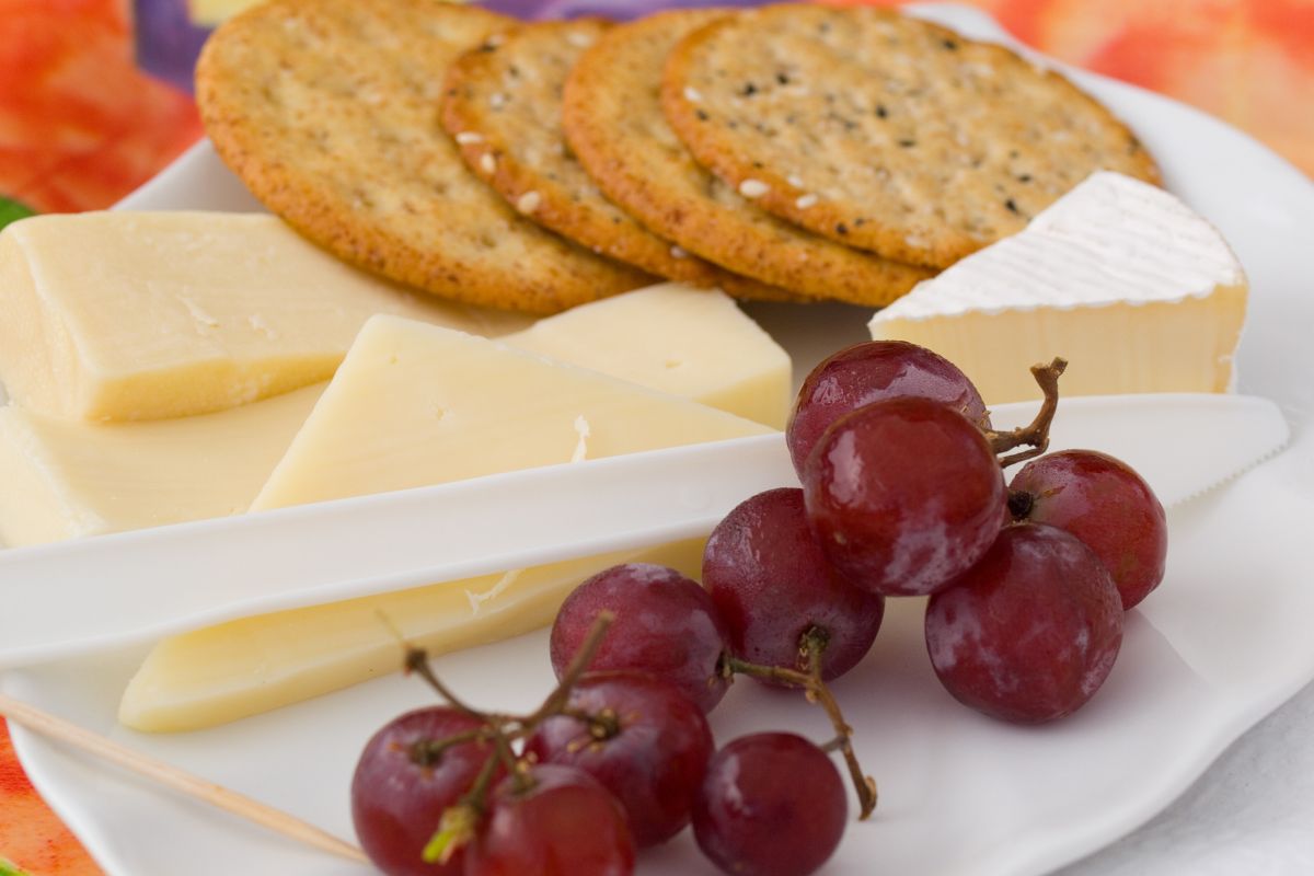 A picture of a DIY snack plate.