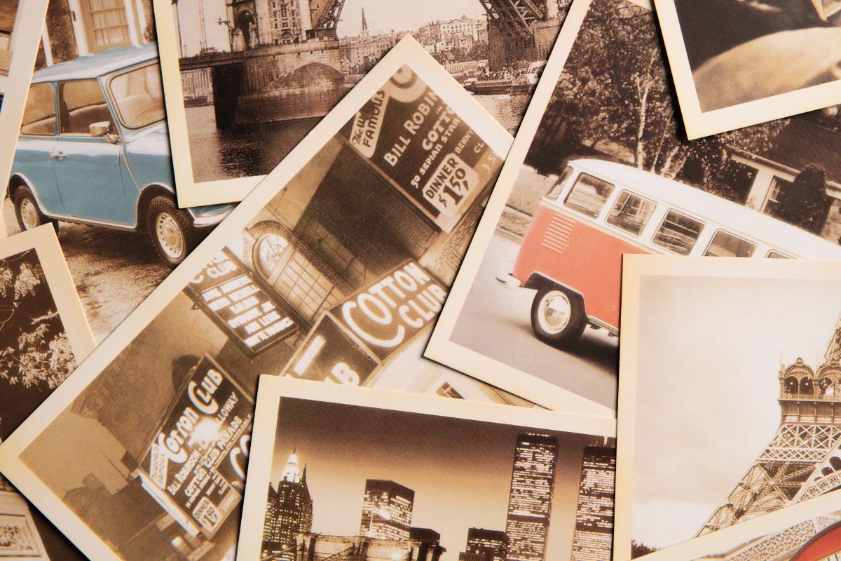 A picture of photographs. 