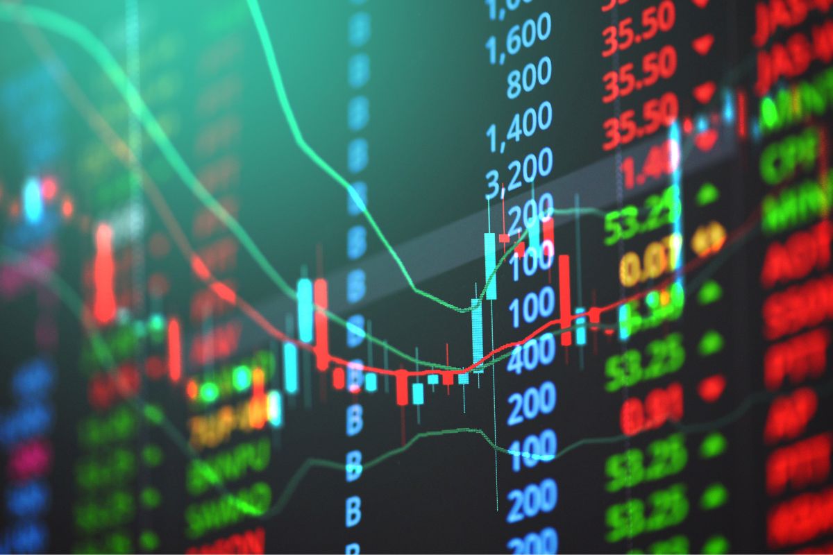 A picture of stock prices. 