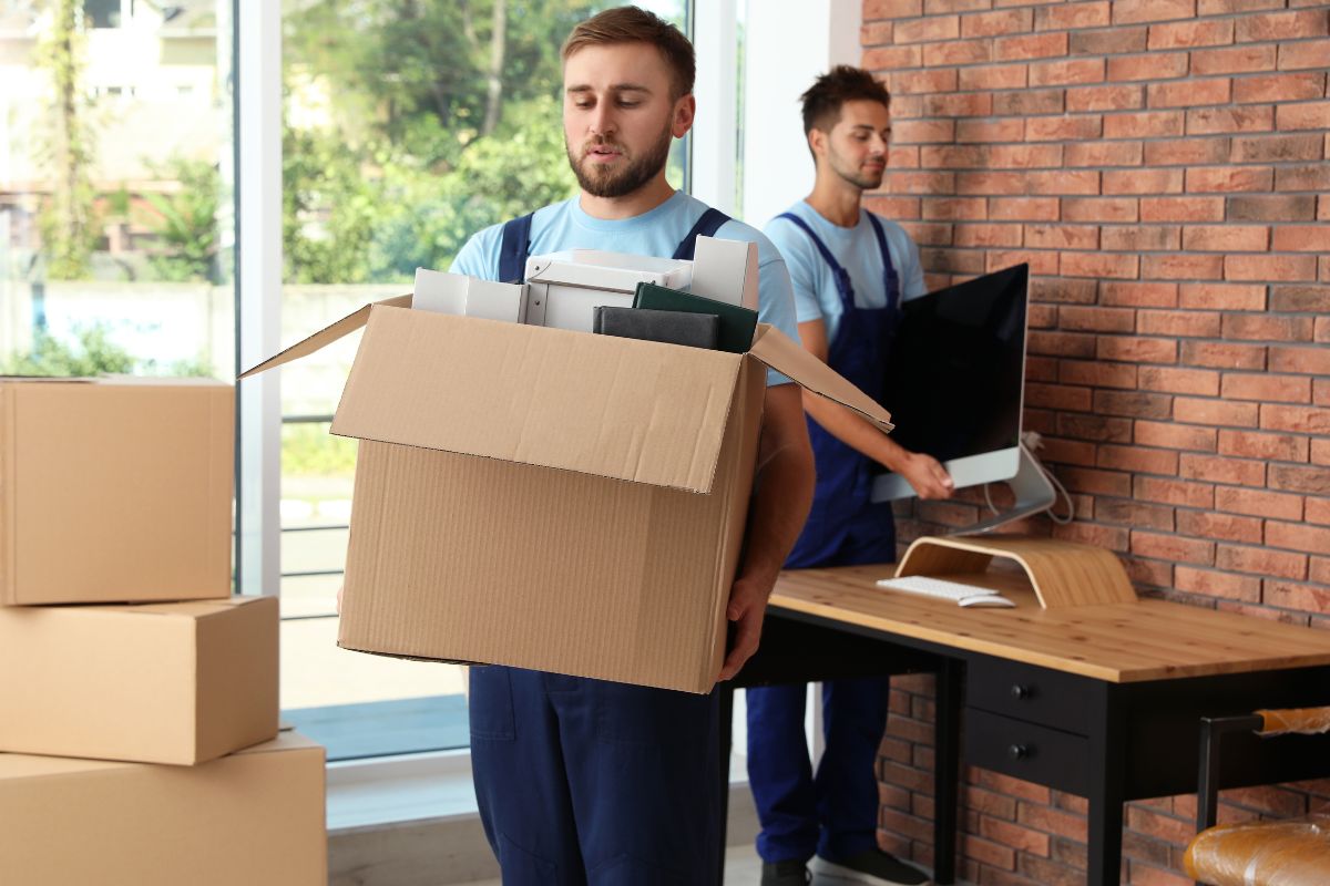 A picture of movers. 