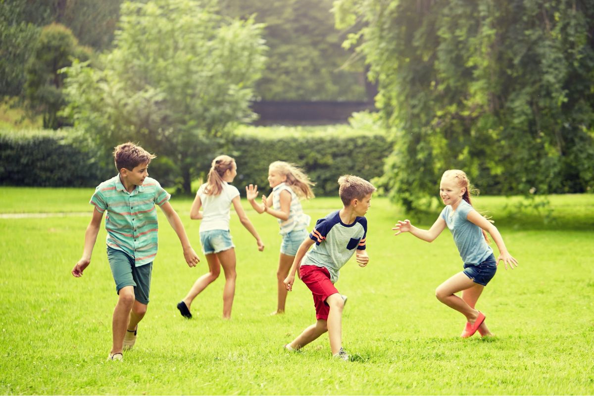A picture of children playing. 