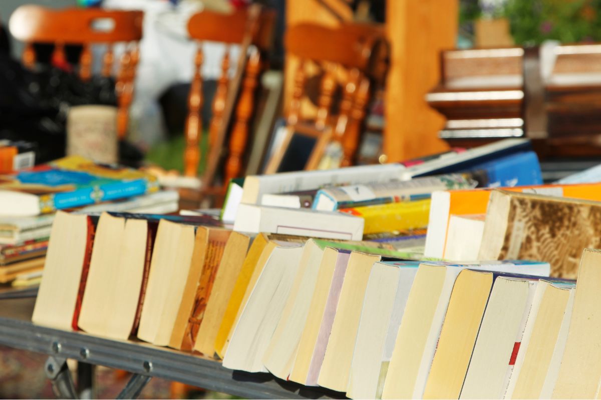 A picture of books. 