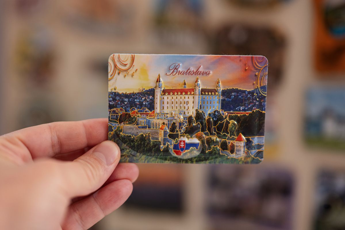 A picture of a souvenir for the family. 
