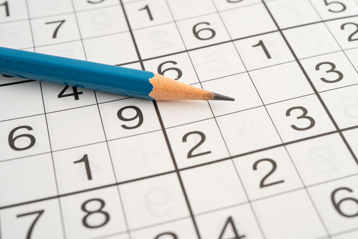 Picture of Sudoku board. 