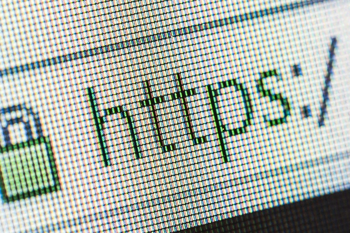 A picture of a domain starting in "https".