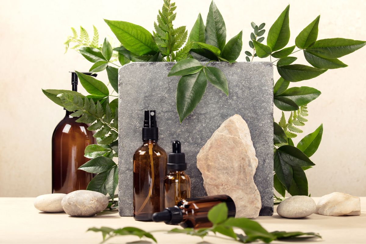 A picture of local products. 