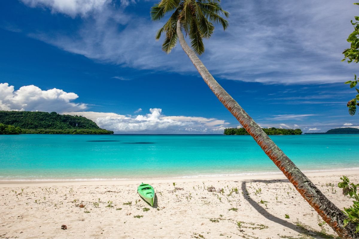 A picture of a local beach. 