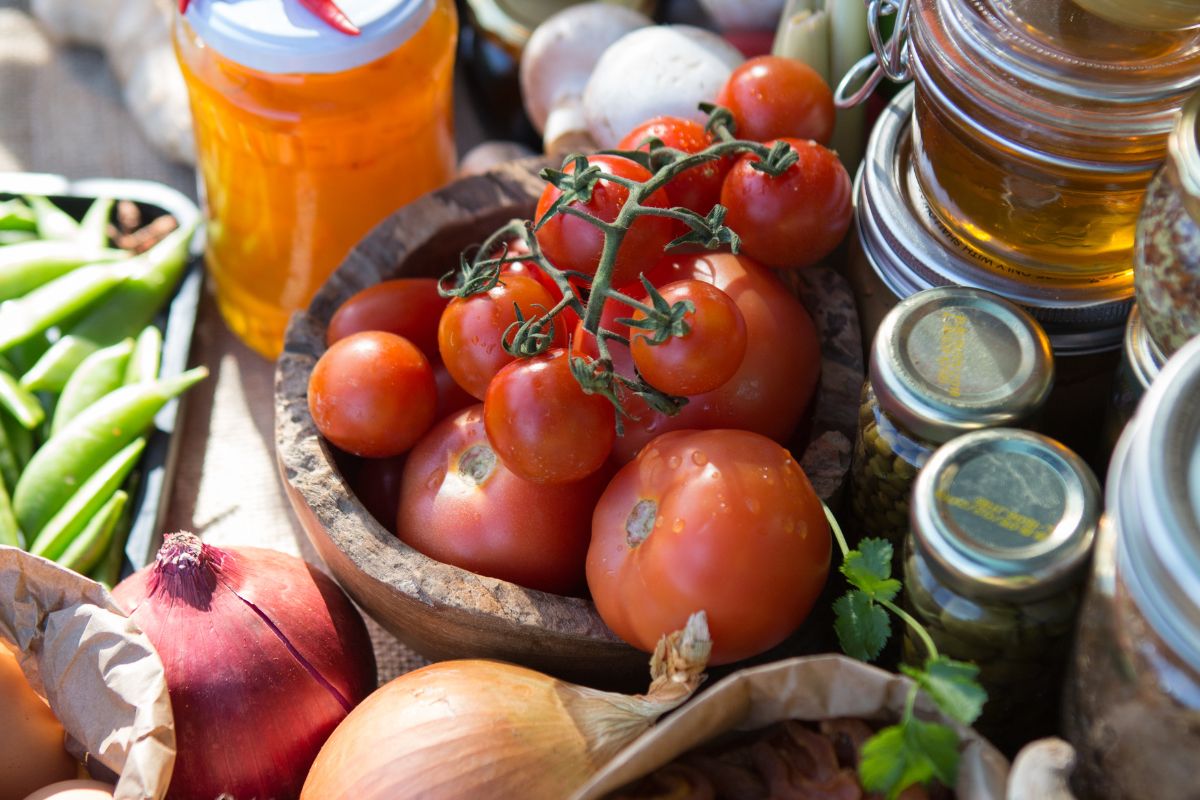 A picture of ingredients used for sauces.