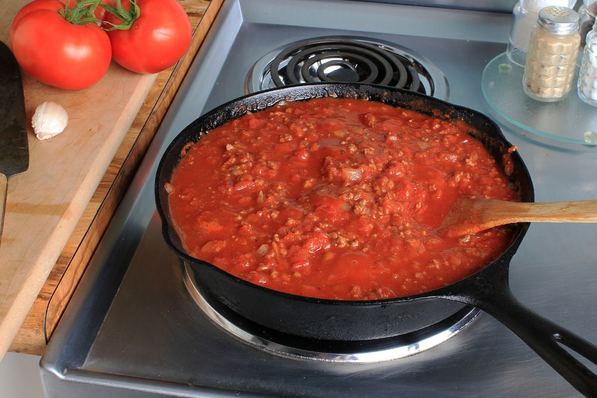 A picture of a pasta sauce. 