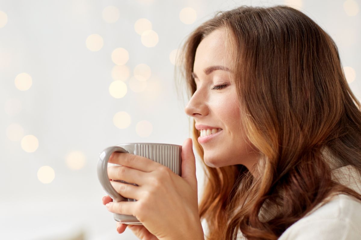 A picture of someone relaxing. 