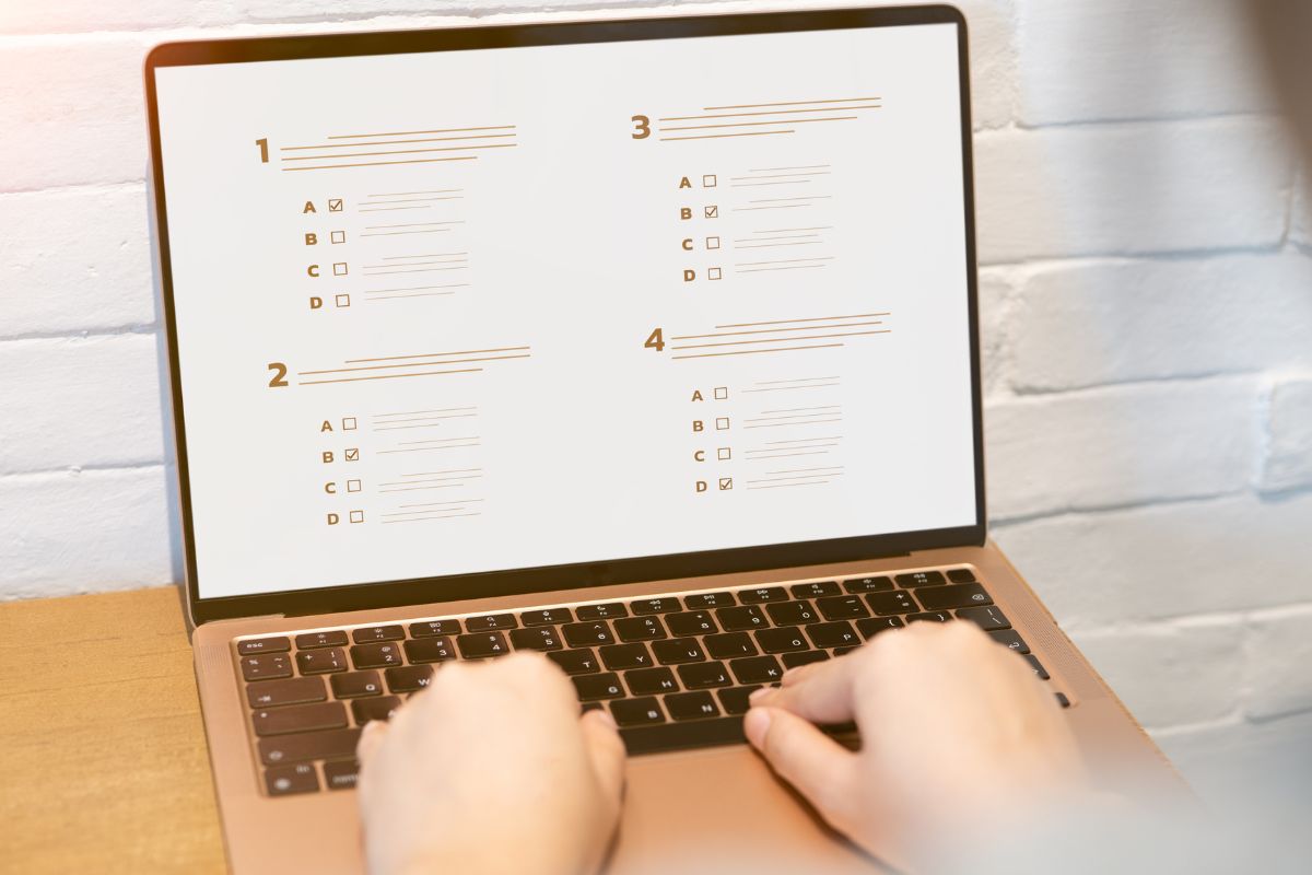 A picture of a survey. 