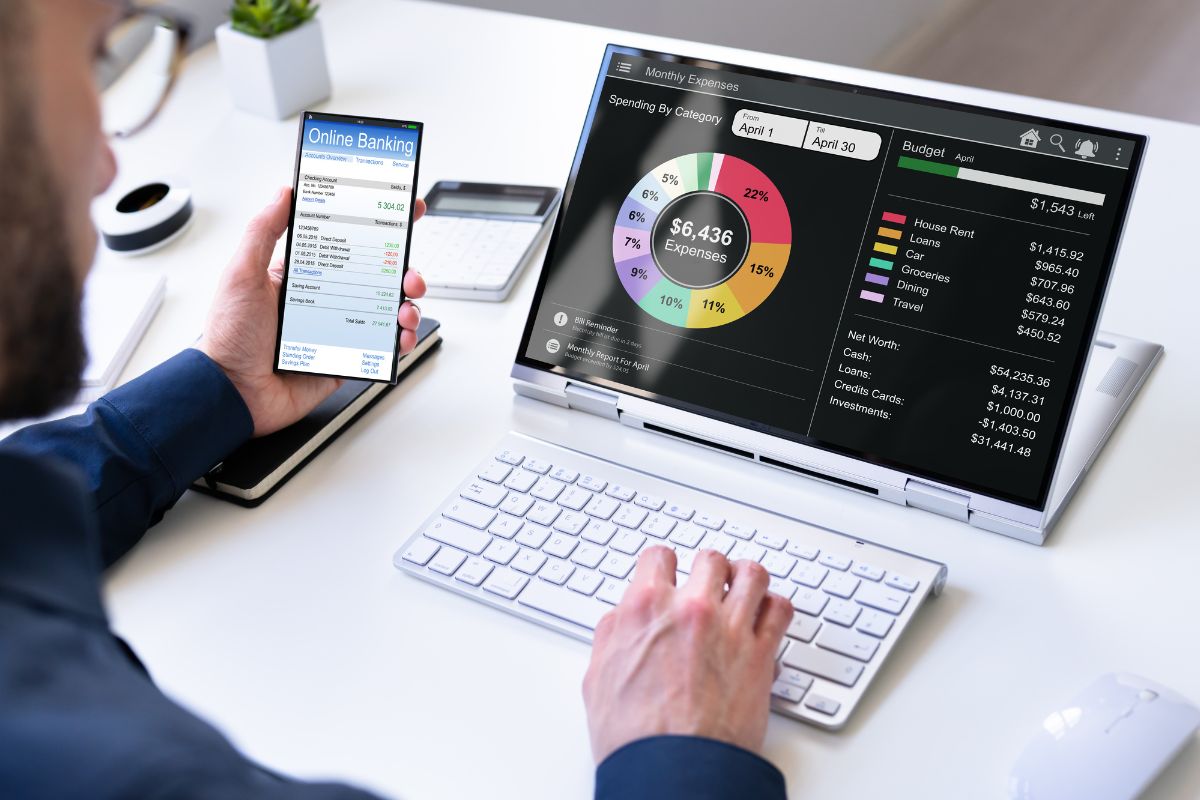 A picture of someone budgeting. 