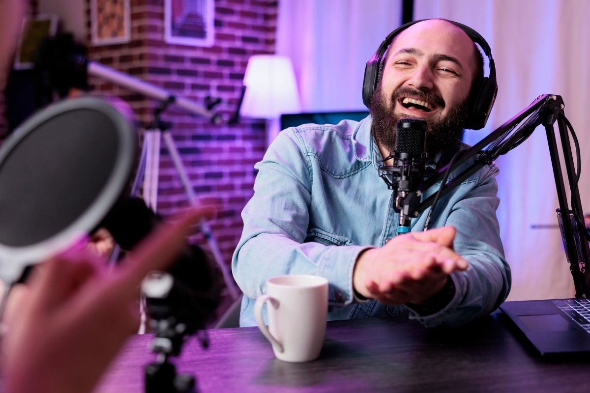 A picture of a podcast.
