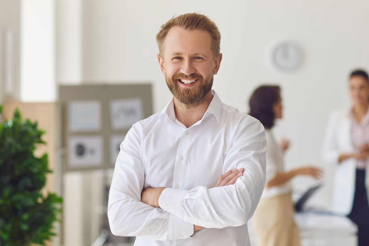 A picture of a person smiling.