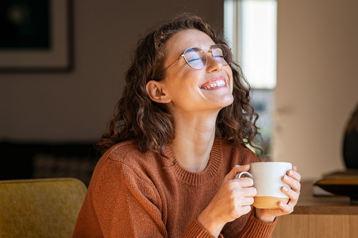 A picture of someone relaxing.