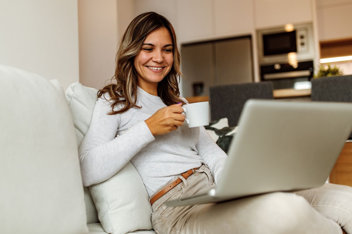 A picture of someone smiling.