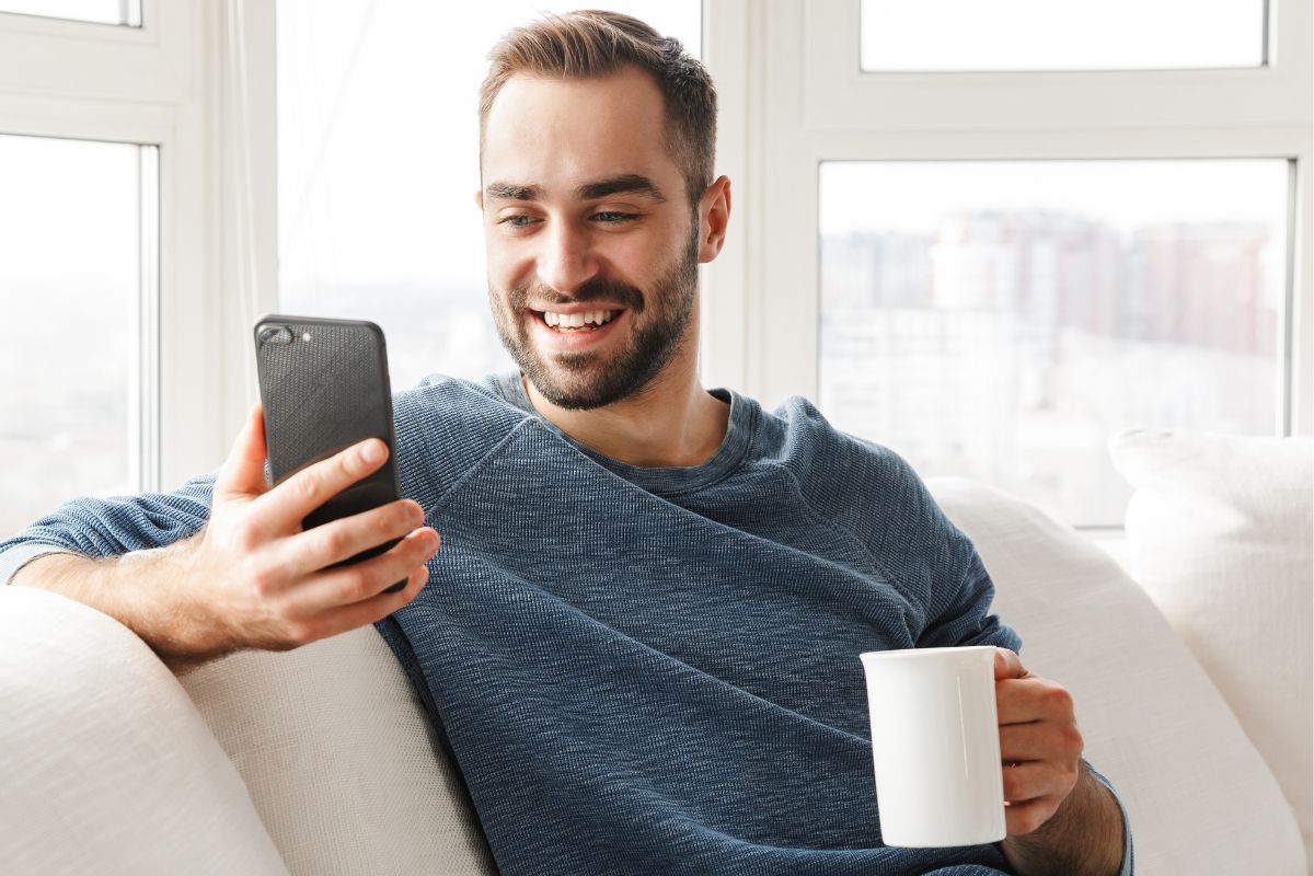 A picture of someone smiling. 