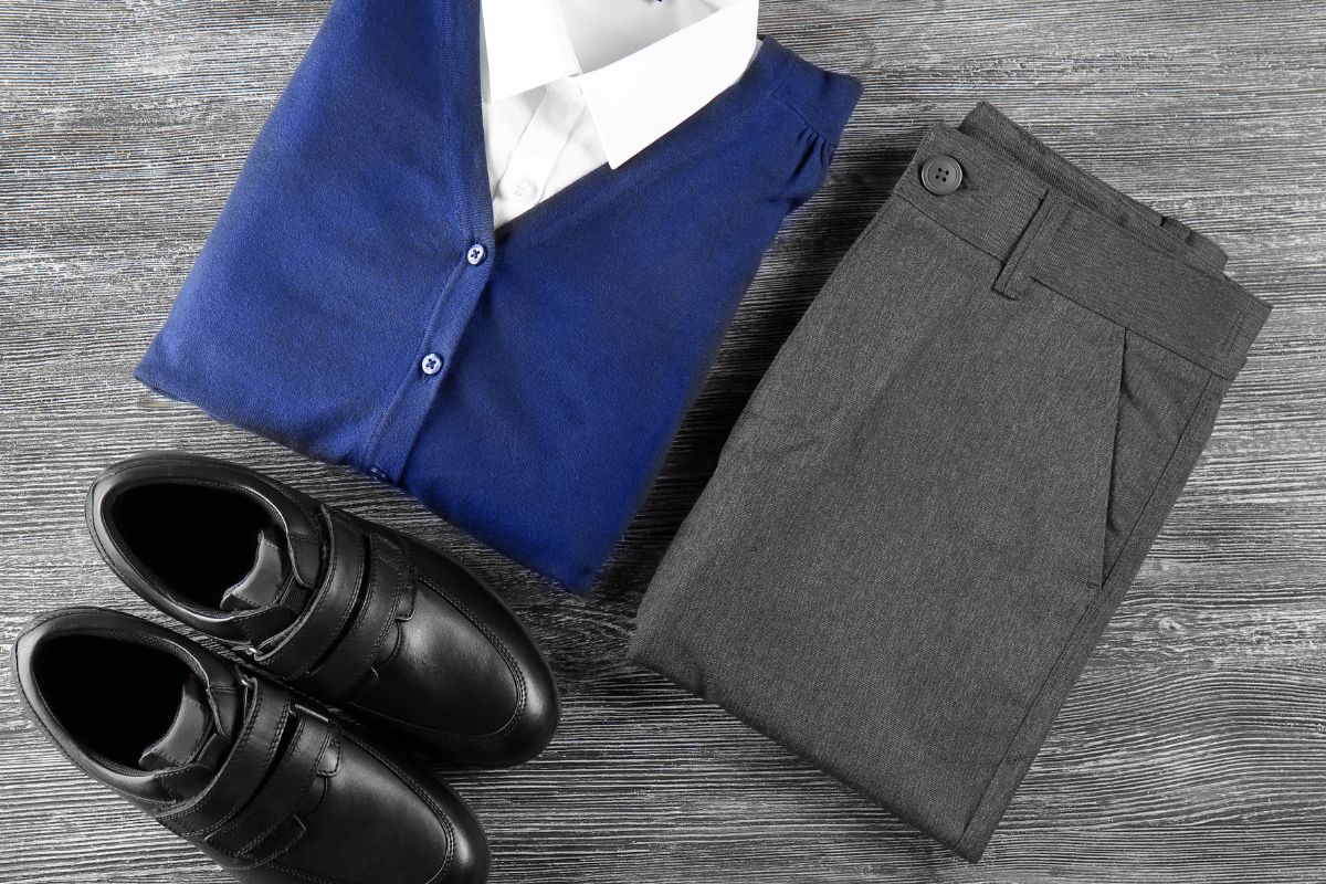 A picture of a school uniforms.