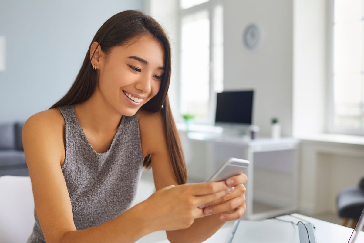A picture of a teenager smiling. 