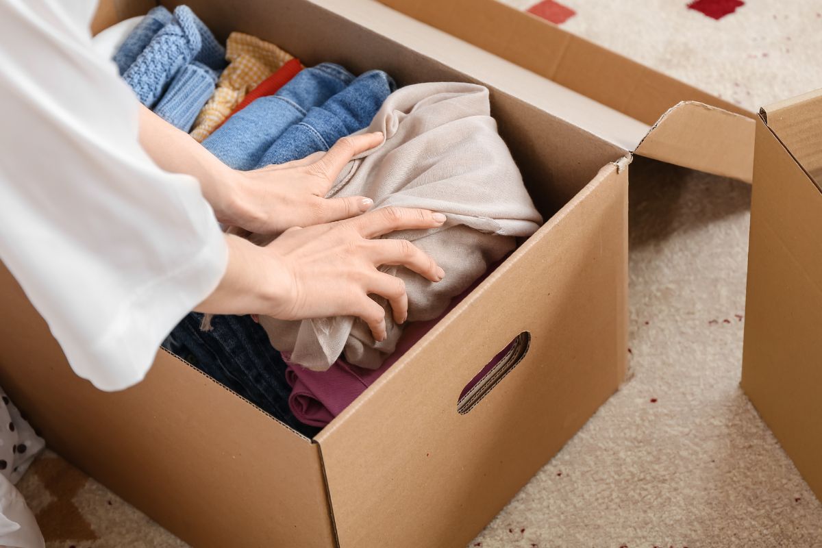 A picture of many clothes. 