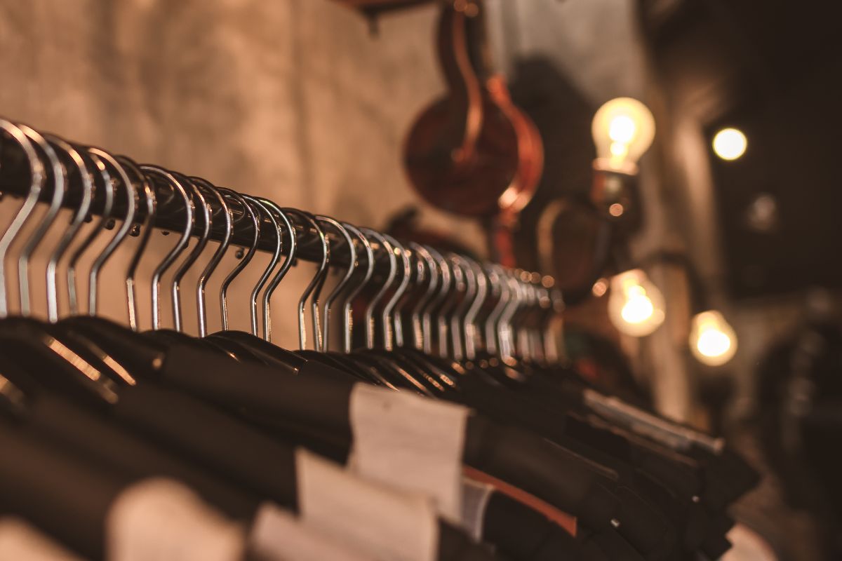 A picture of hangers. 